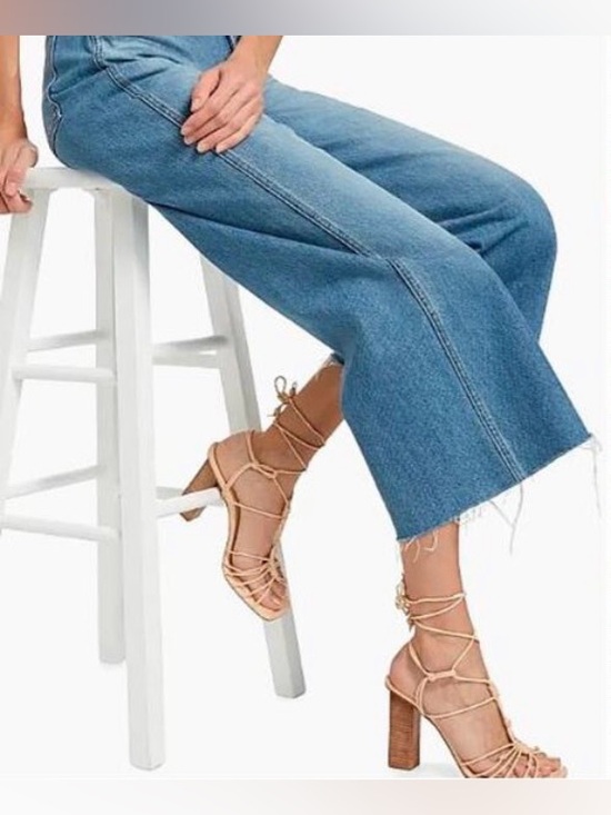 Veronica Beard Denim - NWT [Veronica Beard] Taylor Cropped High-Rise Wide-Leg Denim Jeans Women’s 30